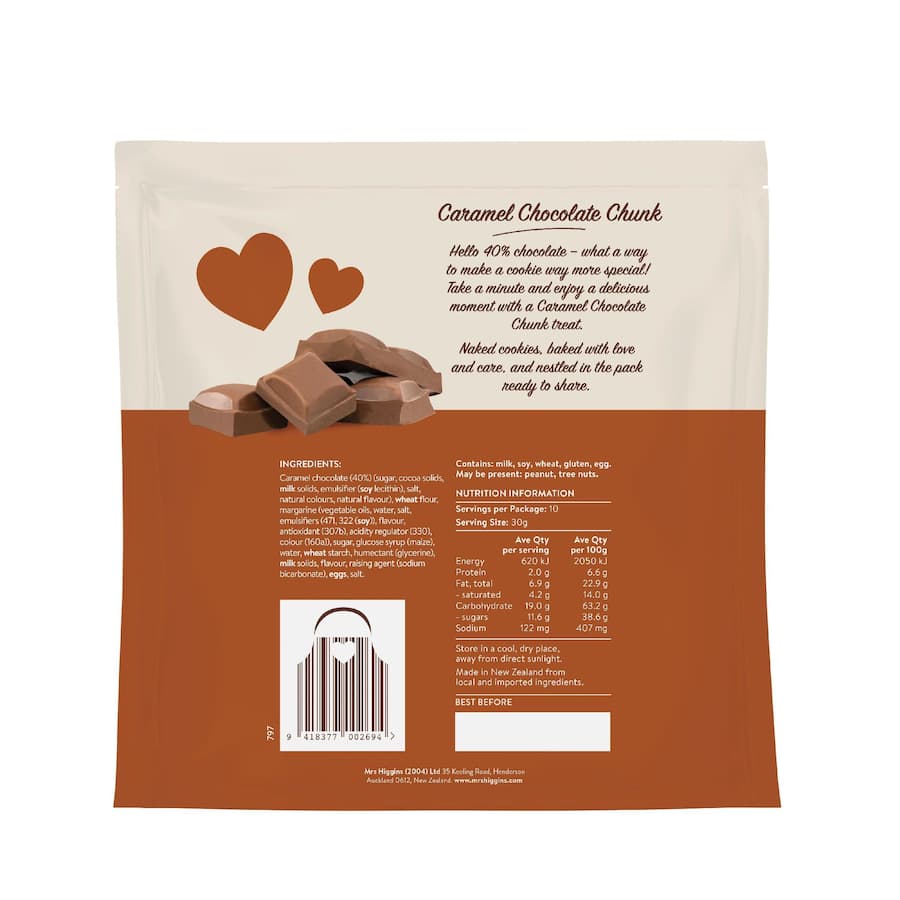 Mrs Higgins Biscuit Caramel Chocolate 300g