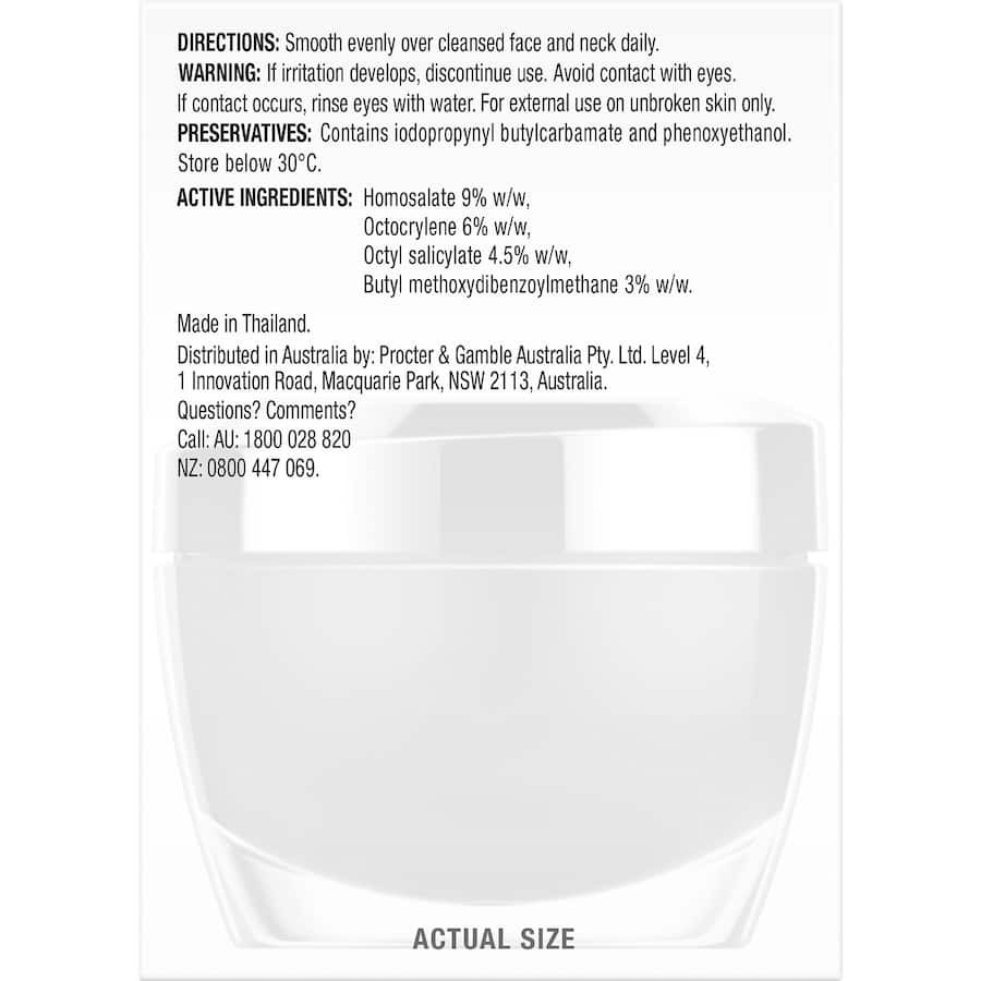 Olay Regenerist Moisturising Cream Collagen Peptide24 Spf 30 50g