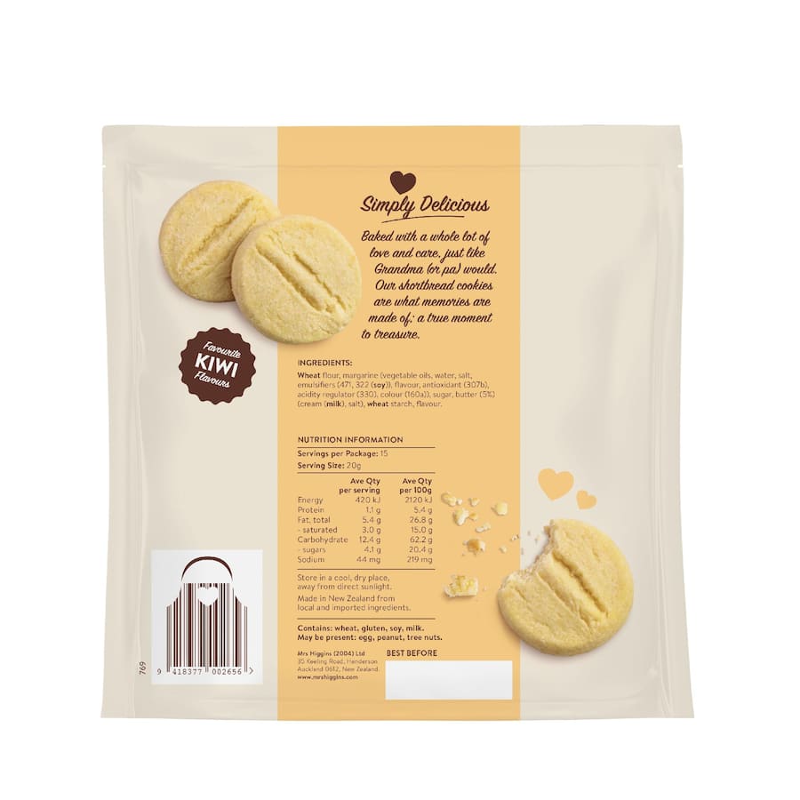 Mrs Higgins Biscuits Shortbread 300g
