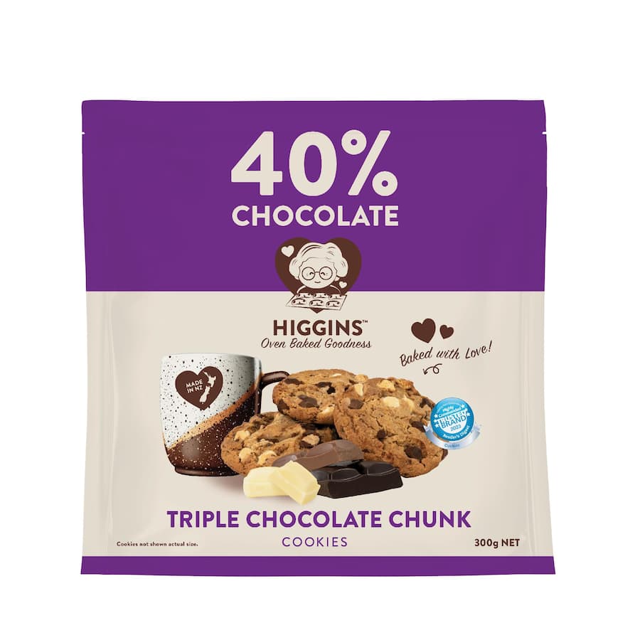 Mrs Higgins Biscuits 40% Triple Chocolate 300g