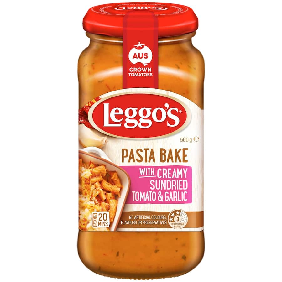 Leggo's Pasta Bake Pasta Sauce Sundried Tomato & Garlic 500g
