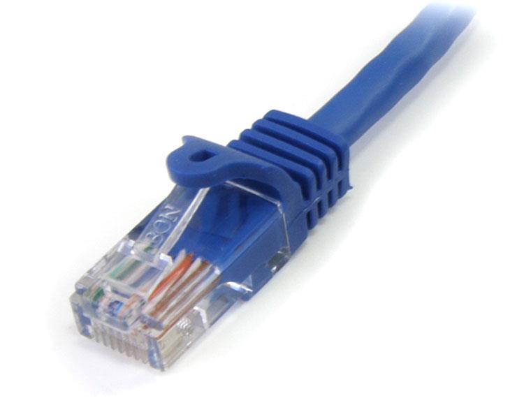 Cat5e Patch Cable with Snagless RJ45 Connectors - 5 m, Blue