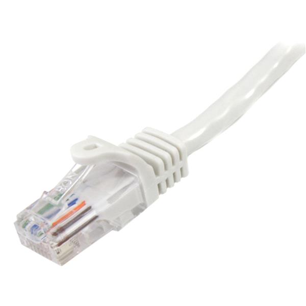 Cat5e Ethernet Patch Cable with Snagless RJ45 Connectors - 7 m, White