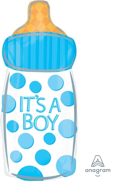 Foil Balloon - Junior Shape It's A Boy Bottle (Xtra - Large)