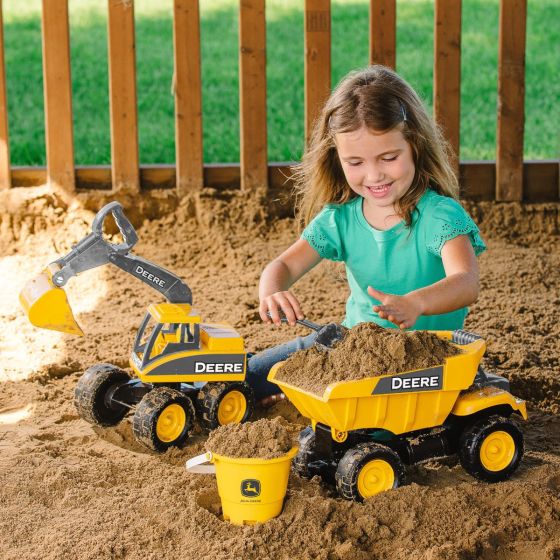 38cm Big Scoop Dump Truck - Yellow - John Deere