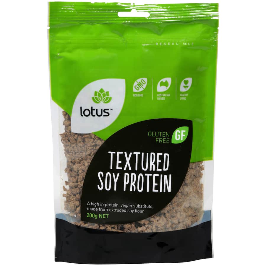 Lotus Meat Alternative Soy Protein Tvp 200g