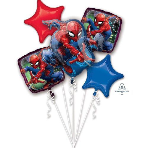 Foil Balloons - Bouquet Spider-Man - (Pack of 5)