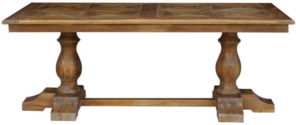 Dining Table Parquet Top - Old Pine