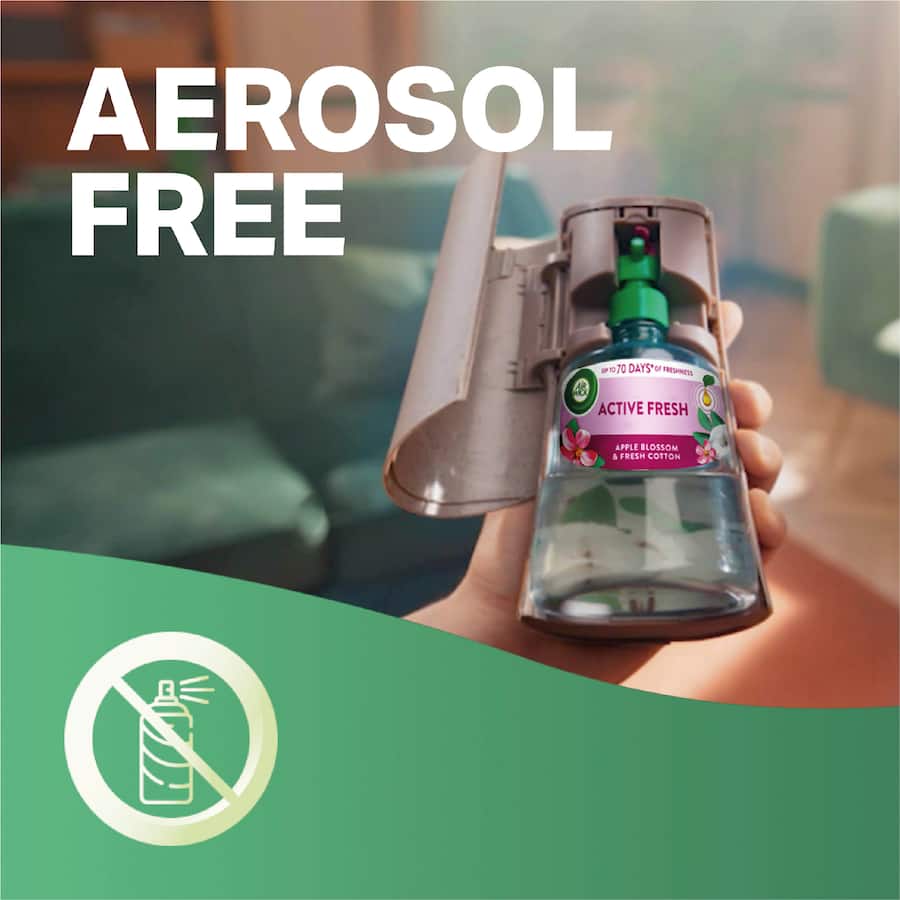 Air Wick Air Freshener Automatic Spray Apple Cotton 228mL