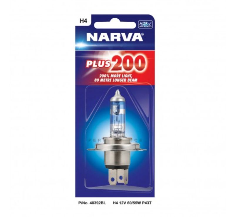PLUS200 H4 12V 60/55W P43T - NARVA