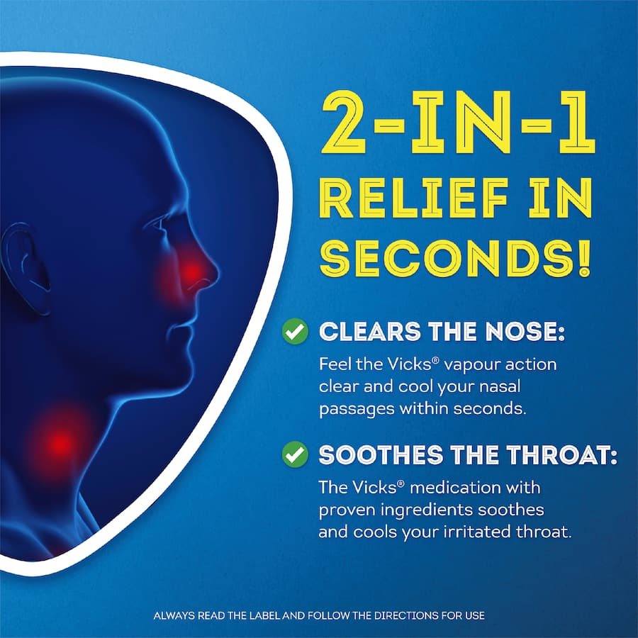 Vicks Vapodrops Lozenges Butter Menthol 70pack