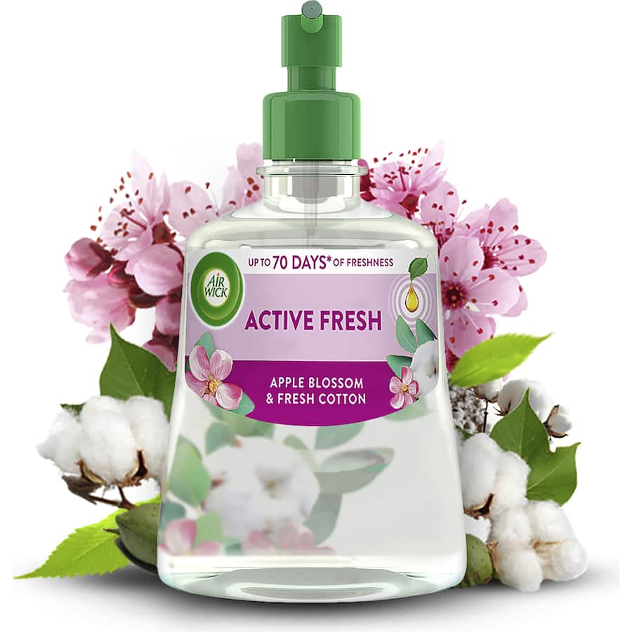 Airwick Air Freshener Spray Apple Blossom & Fresh Cotton 228mL