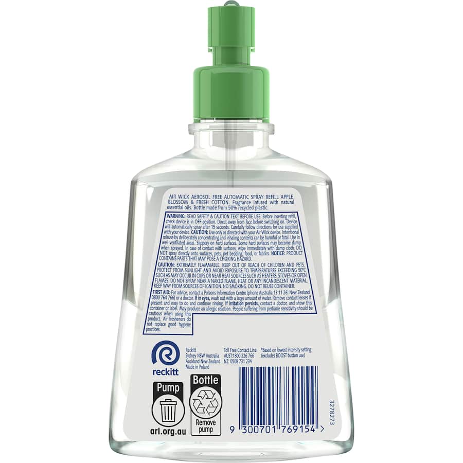 Airwick Air Freshener Spray Apple Blossom & Fresh Cotton 228mL