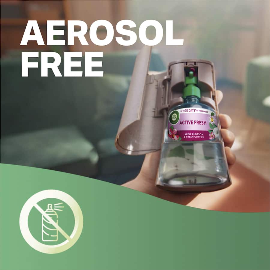 Airwick Air Freshener Spray Apple Blossom & Fresh Cotton 228mL