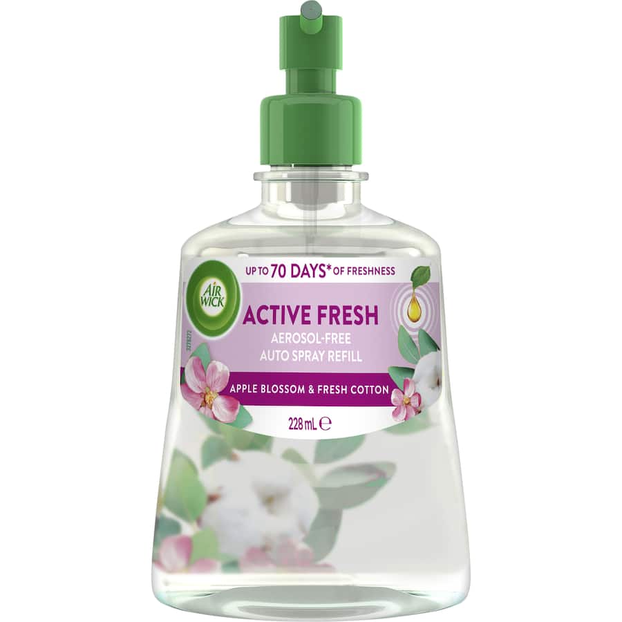 Airwick Air Freshener Spray Apple Blossom & Fresh Cotton 228mL