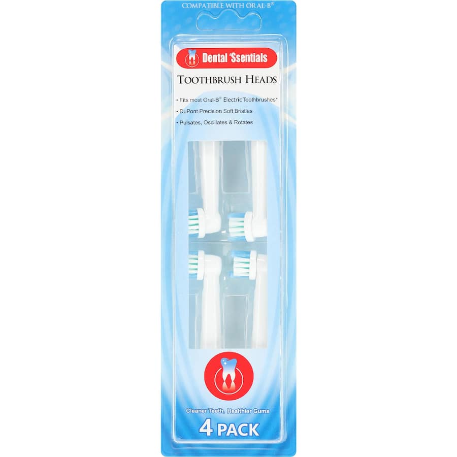 Dental 'Ssentials Toothbrush Heads 4ea