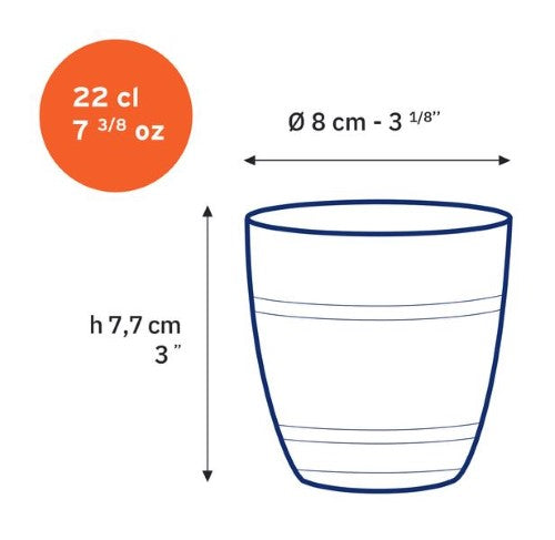 Duralex Gigogne Tumbler 220ml - Set 6