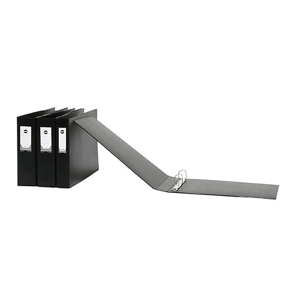 Marbig R/Binder Dlx A3 38mm P/T 4d Pvc Blk - Pack of 12