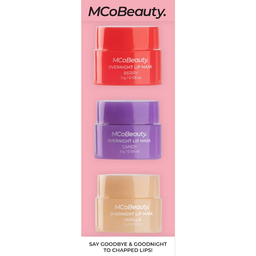 Mcobeauty Overnight Lip Mask Deluxe Trio 3x3g