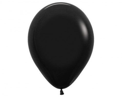 Latex Balloons  Sempertex 45cm Fashion Black (6pk) - Pack of (6)