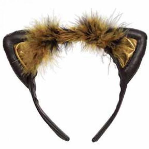 Cat Ears Black And Brown Headband