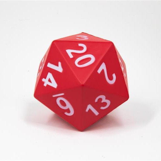 Foam Dice: D20 - Red