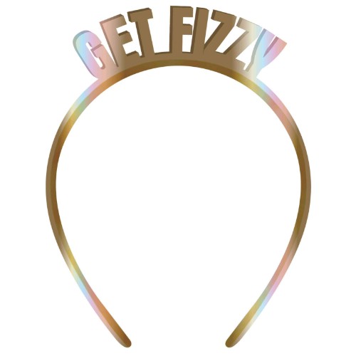 Gold Get Fizzy Headband - Metal