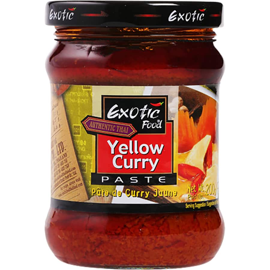 Exotic Food Curry Paste Yellow Jar 200g