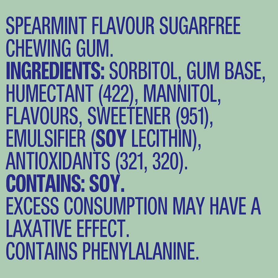 Wrigleys Extra Chewing Gum Spearmint 42 Pieces 81g