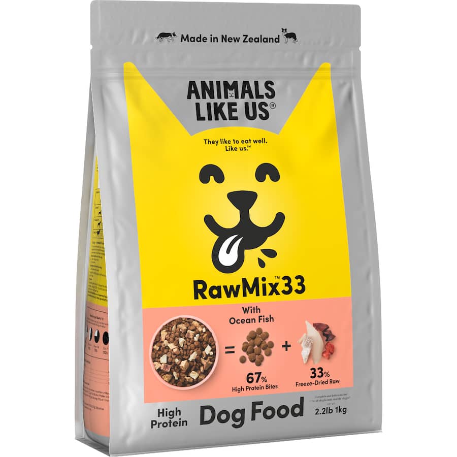 Animals Like Us Dry Dog Food Raw Mix 33 Ocean Fish Bag 1kg