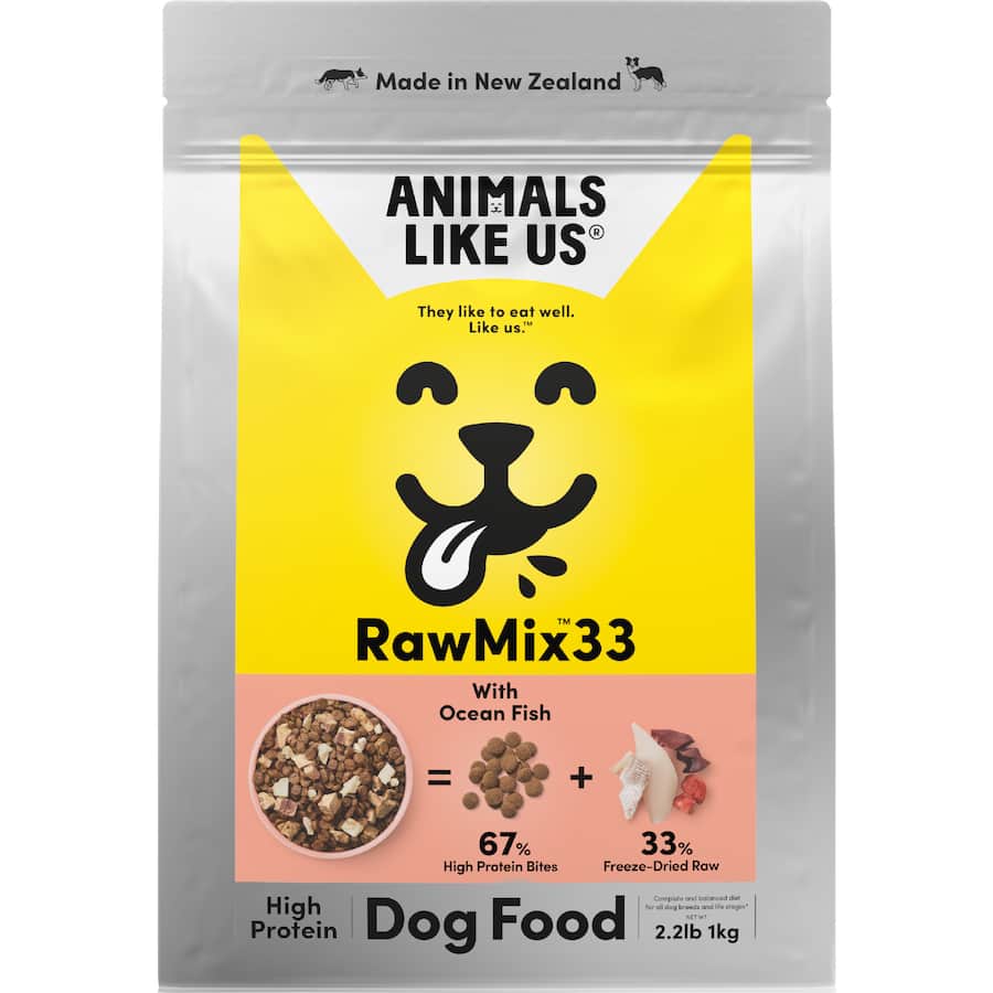 Animals Like Us Dry Dog Food Raw Mix 33 Ocean Fish Bag 1kg