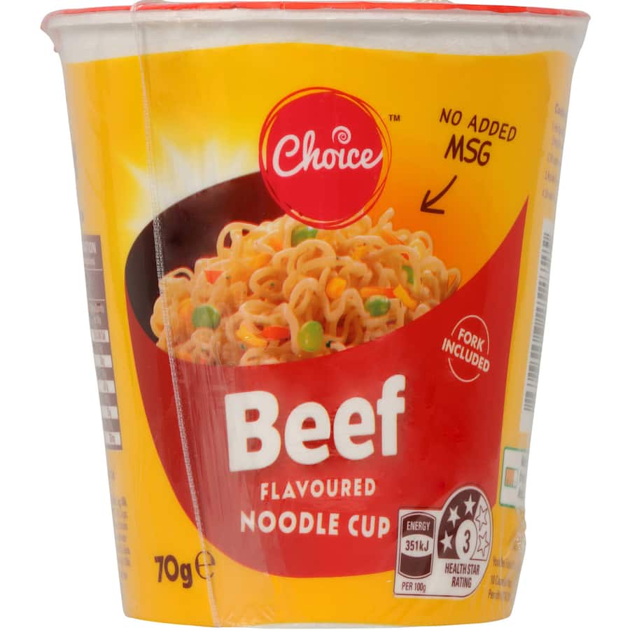 Choice Instant Noodles Beef Cup 70g