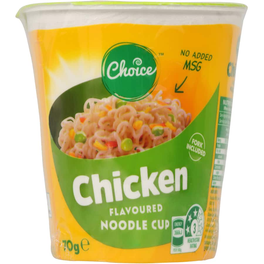 Choice Instant Noodles Chicken Cup 70g