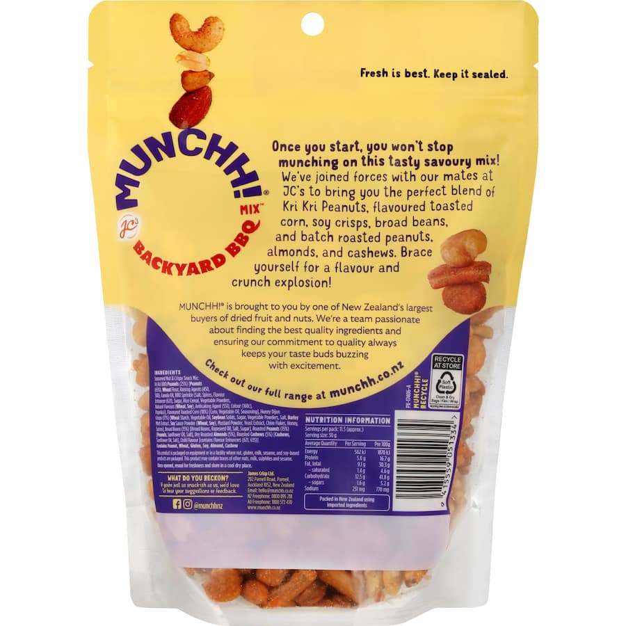 Munchh Snack Mix Bbq 350g