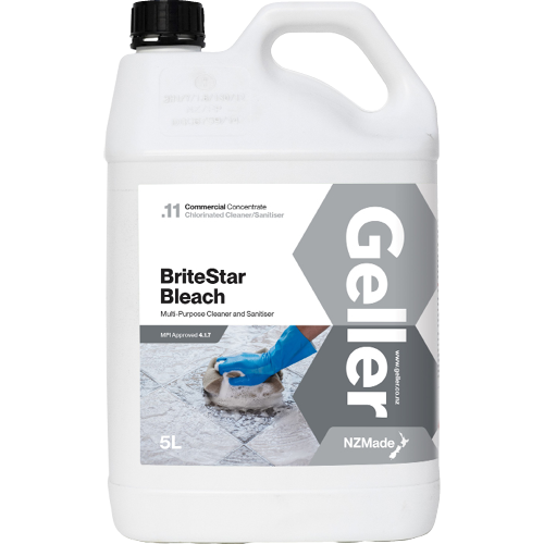 Geller Britestar Bleach Cleaner Sanitiser 5l