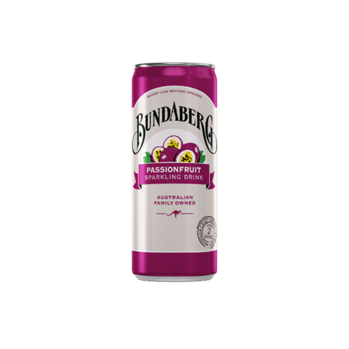 Bundaberg Passionfruit Soft Drink 24 x 250ml