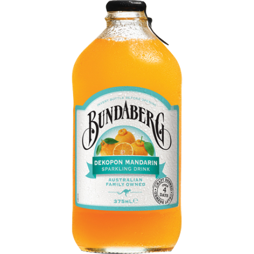 Bundaberg Dekopon Mandarin Soft Drinlk 12 x 375ml