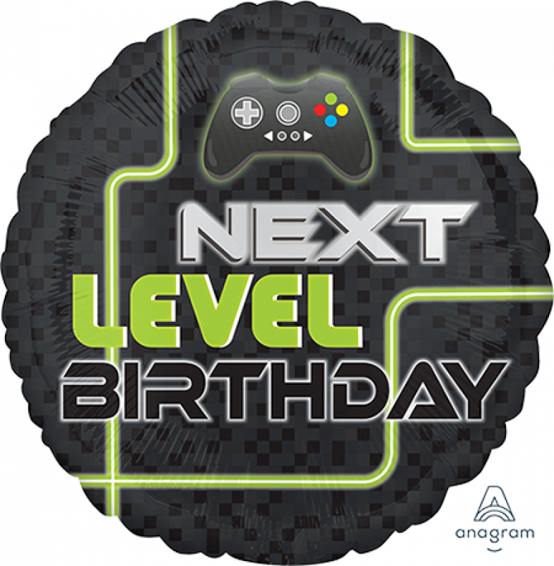 Balloon - 45cm Level Up Next Level Birthday S40