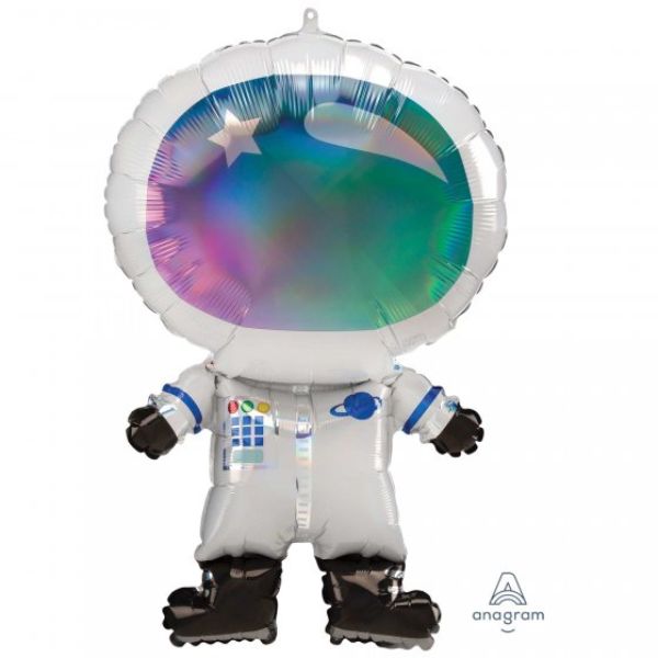 Balloon - SuperShape Holographic Iridescent Astronaut