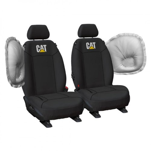 CANVAS FRONT SEAT COVER PAIR BLACK SIZE 30 BOX - CATERPILLAR
