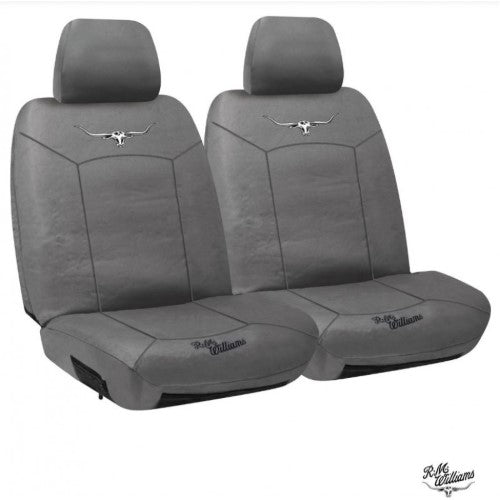 CANVAS BOXED SEAT COVER GREY 30 - R.M.WILLIAMS