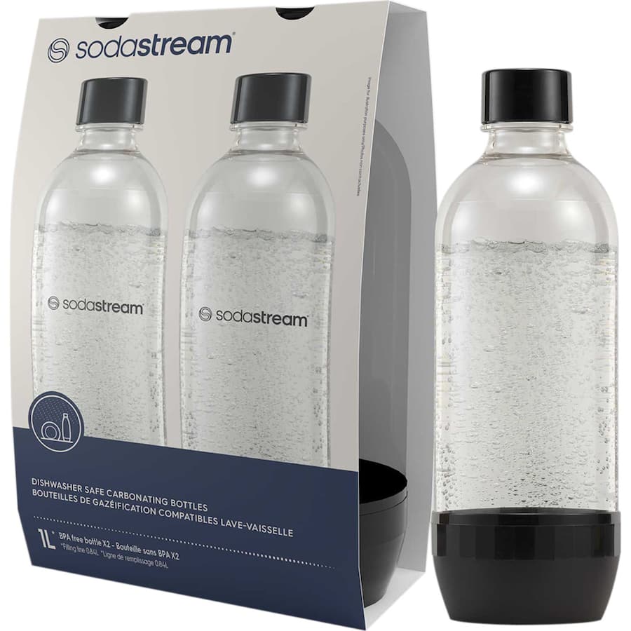 Soda Stream Carbonating Bottles 2 pack 1L