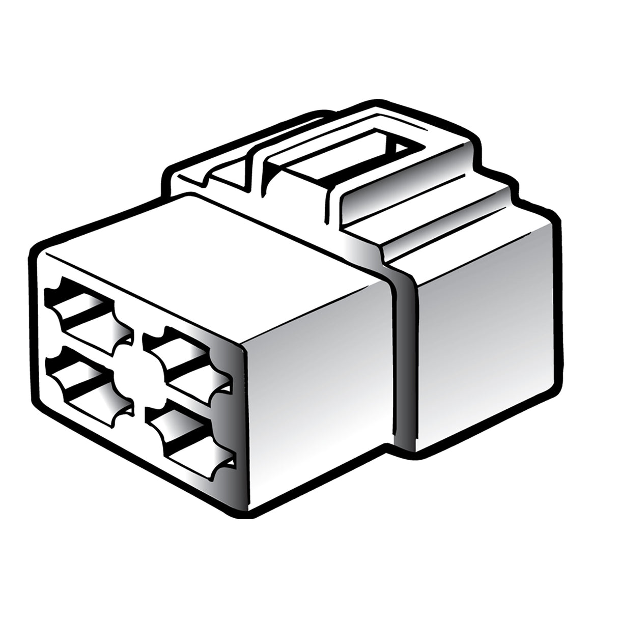 Narva Connector Q/C Housing/Terms Fm (56264) for reliable quick connect/disconnect in automotive and industrial settings.