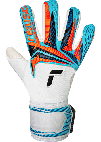 Gloves - Reusch Attrakt SpeedBump - White/Light Blue - Size 9