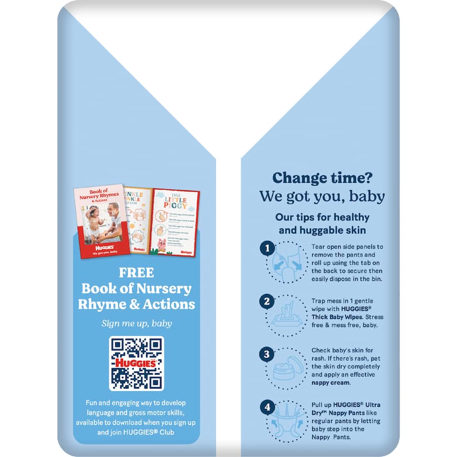 Huggies Ultra Dry Nappy Pants Toddler Boys 9-14kg Size 4 29pack