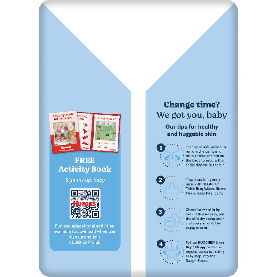 Huggies Ultra Dry Nappy Pants Walker Boys 12-17kg Size 5 26pack