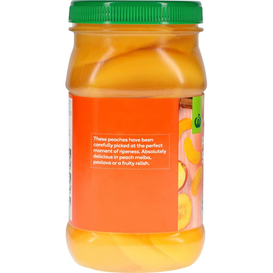 Woolworths Peach Slices In Juice Plastic jar 695g
