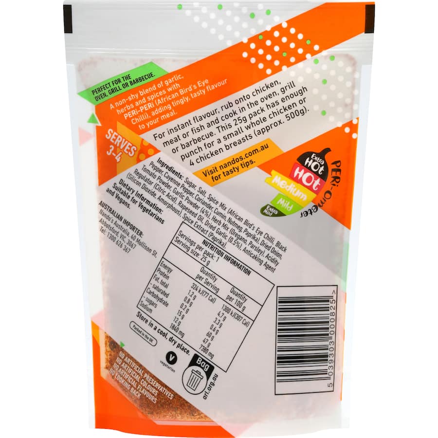 Nando's Peri Peri Rub Medium Sachet 25g