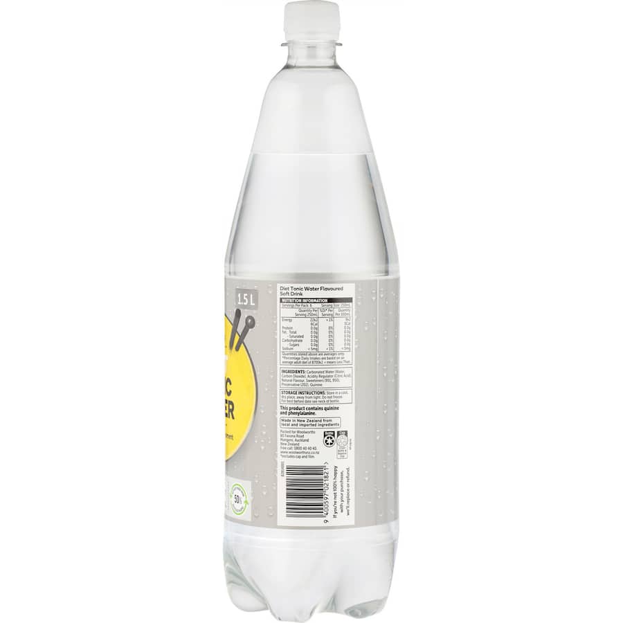 Woolworths Mixers Diet Tonic Water 1.5L