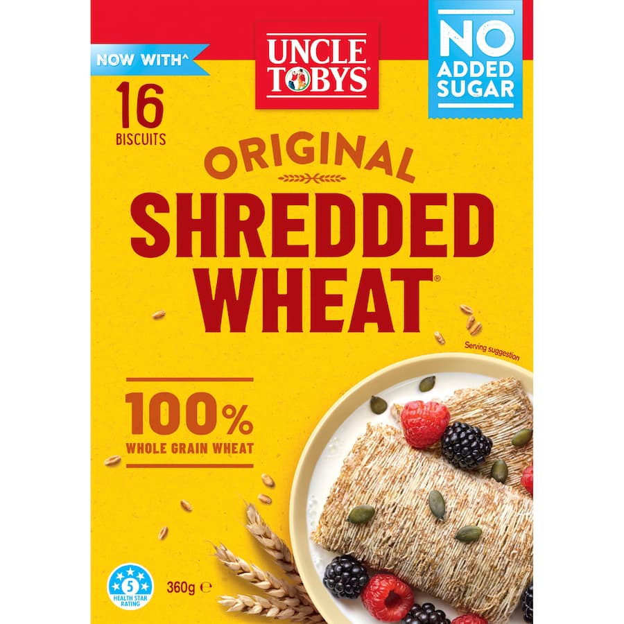 Uncle Tobys Cereal Shredded Wheat - 360g